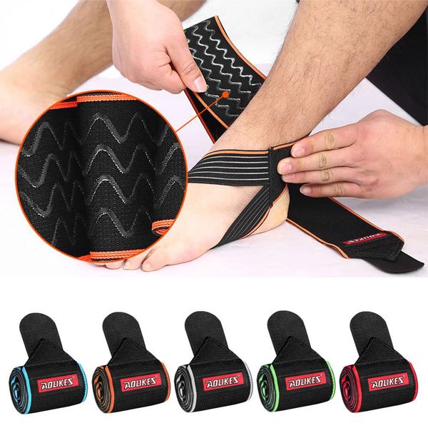

mumian new sports safety ankle protective bandage elastic brace compression support pad sleeves foot wrap ankle supports, Blue;black