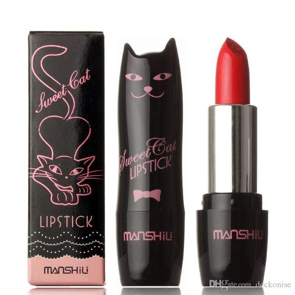 Gato bonito matte batom longa duração hidratante à prova d 'água baton 9 cores rouge batons nude beauty batom cosméticos