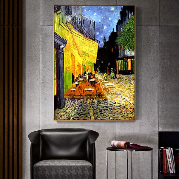 

van gogh cafe terrace at night analysis canvas painting world famous oil painting reproduction wall posters and print home decor