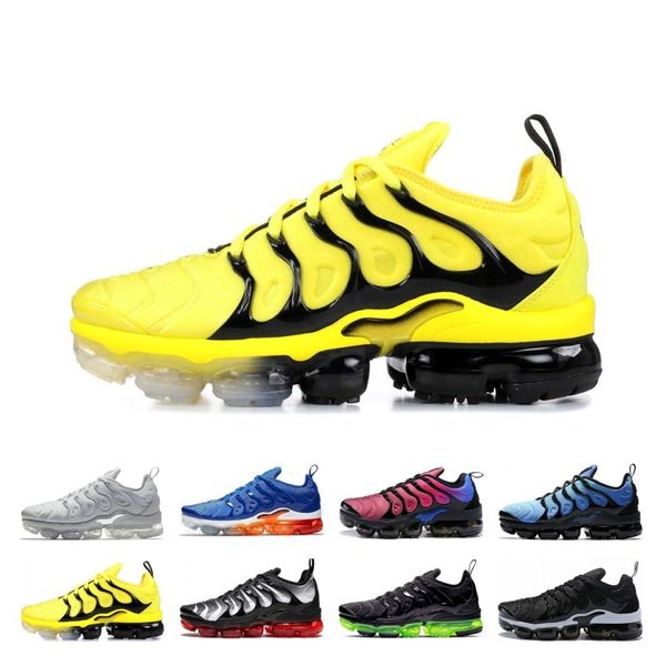

plus men women running shoes bumblebee triple black white sunset work blue game royal volt designer sports sneakers