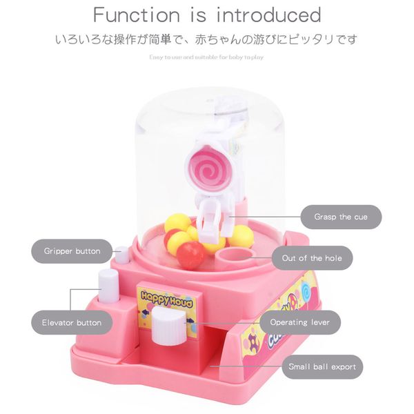 

children puzzle game simulation small catching candy clips machine interactive manual mini educational toys desktoys