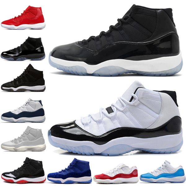 

new 11 11s cap and gown prom night mens basketball shoes gym red bred prm heiress barons platinum tint men sports sneakers outdoor designer