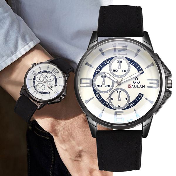 

fashion quartz men watch brand watches men luxury leather quartz clock blu ray glass wristwatch geneva clock, Slivery;brown