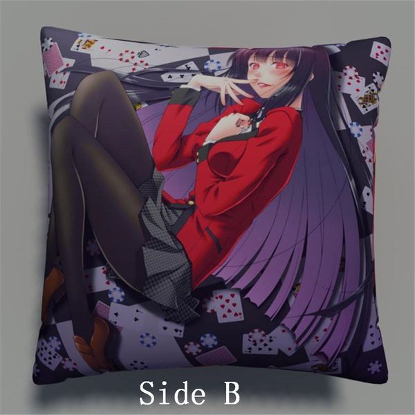 

suef anime manga jabami yumeko kakegurui anime two sided pillow cushion case cover 353 pillow case