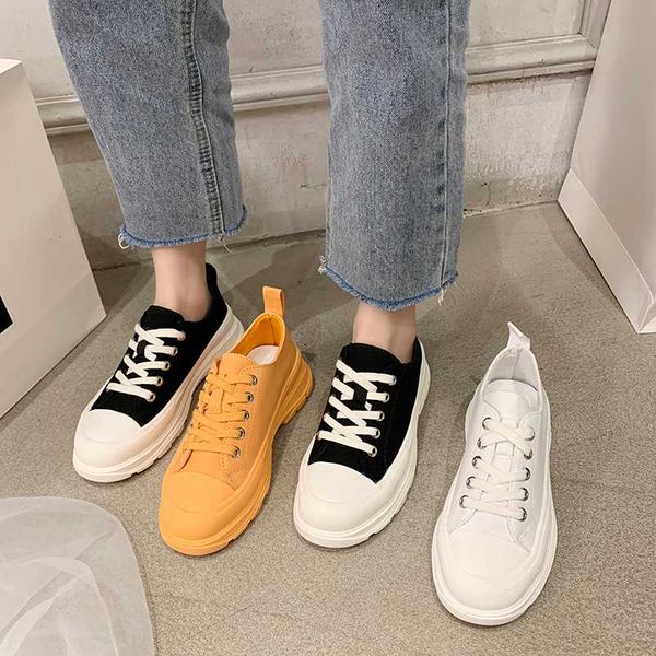 

спортивная обувь lady женский обувь casual sneaker espadrilles для женщин платформа 2020 женская мода все-матч круглый toe, Black