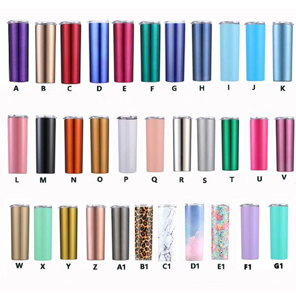 

20oz sublimation skinny tumbler blank stainless steel tumbler diy straight cups vacuum insulated 600ml car tumbler coffee mugs new arrival