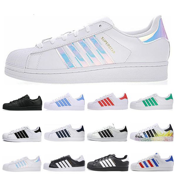 

мода super star белая голограмма радужные юниоры мужчины superstars 80-е кроссовки гордость женские мужские кроссовки superstar повседневная