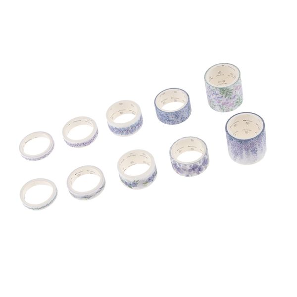

10 rolls washi маскировка ленты set, отлично подходит для diy декора scrapbooking наклейки маскировка бумаги украшения ленты клей школьные п