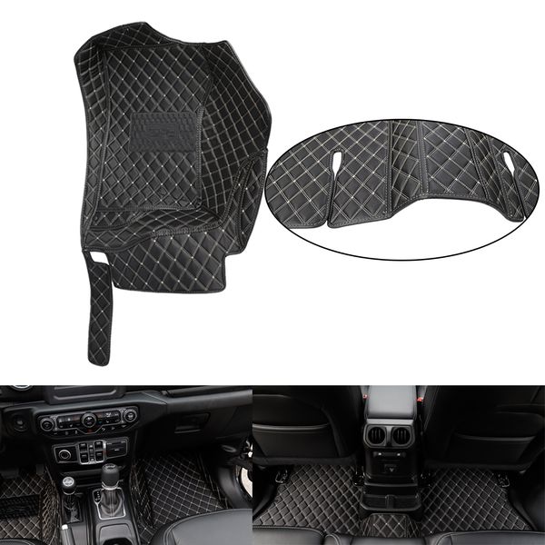 

car floor mats artificial leather mat for wrangler 2018 car accessories 4 doors floor foot mat for wrangler jl
