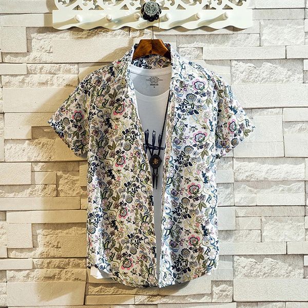 

casual men white shirt short sleeve autumn winter new fashion lapel slim fit shirt 2019 male painting sweatshirts, White;black