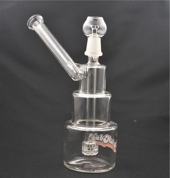 Bong in vetro a più piani Dab Rig Matrix Perc Honeycomb Water Recycler Bong 14mm Ash Catcher Bong con tubo in vetro per bruciatore a nafta 1 pz