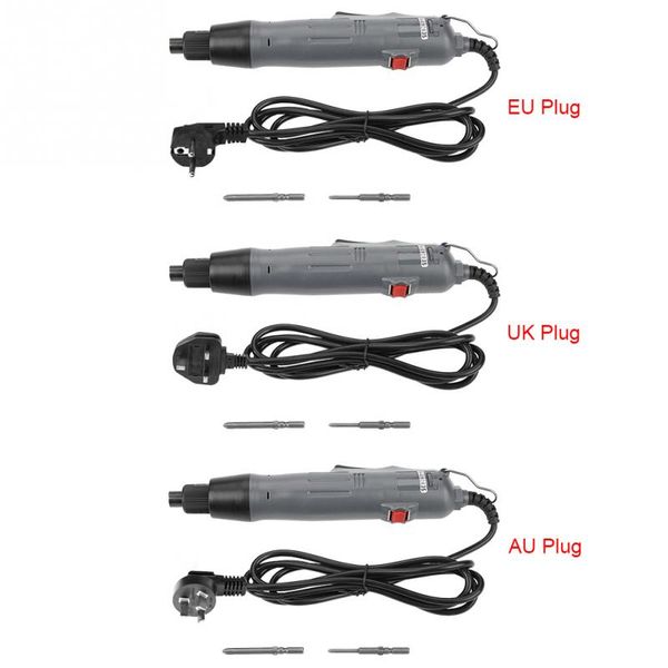 

220 электрические шуруповерты ручной straight shank электрическая отвертка двунаправленного электроинструментов 5мм отвертки