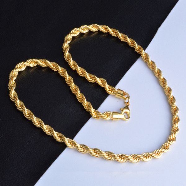

Хип-хоп 18k позолоченные ожерелье 22 дюйма