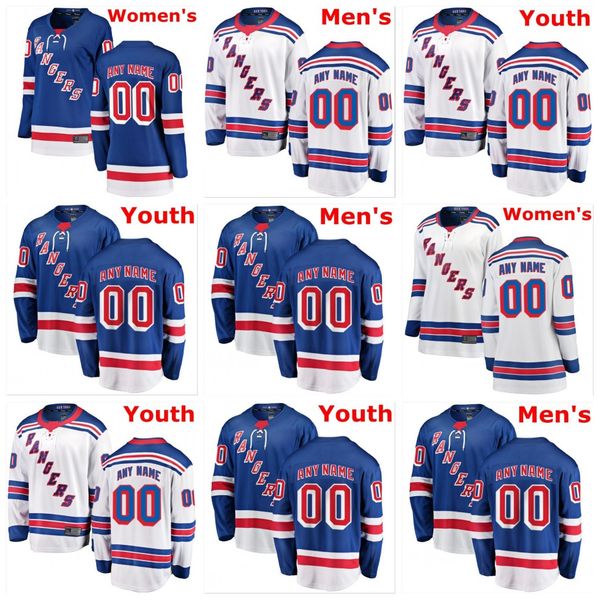 

пользовательский нью-йорк рейнджерс джерси женщин дети адам фокс джерси либор гаек брендан смит марк стаал джакоб трауб синего хоккей трикот, Black;red