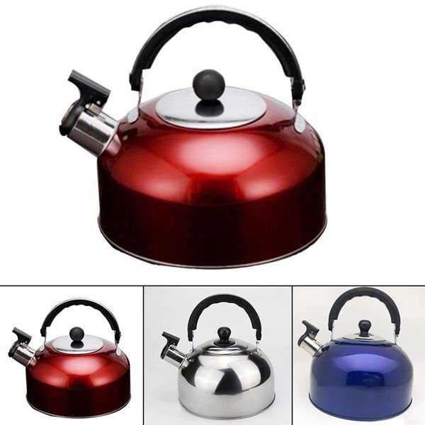 

1pcs whistling kettle stainless steel for electric stove gas hob camping teapot kettle water bottle boat cooking kettle