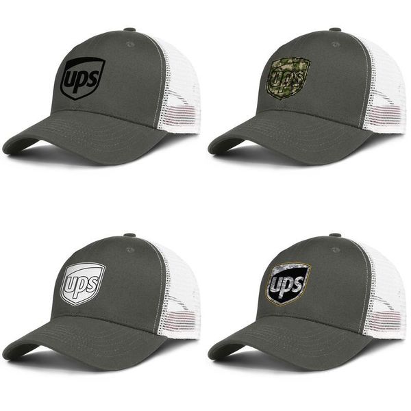 

united parcel service черный логотип army_green мужского и женских дальнобойщик крышка дизайн мяча на заказ винтажной сеток шляпа линия каму, Blue;gray