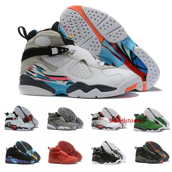 

2019 3m reflective 8 8s valentines day mens basketball shoes aqua chrome cool grey south beach designer trainers sneakers baloncesto