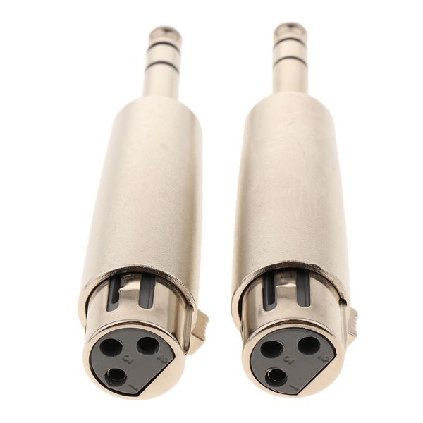 

2 pieces 6.35mm mono male jack to 3 pin xlr female