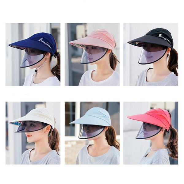 

sun hat summer new casual empty hat outdoor riding sports visors baseball cap embroidery windproof sun protection, Blue;gray