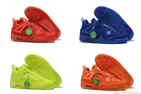 

2019 4s fly men basketball shoes with box 4s sneaker trainer wholesale
