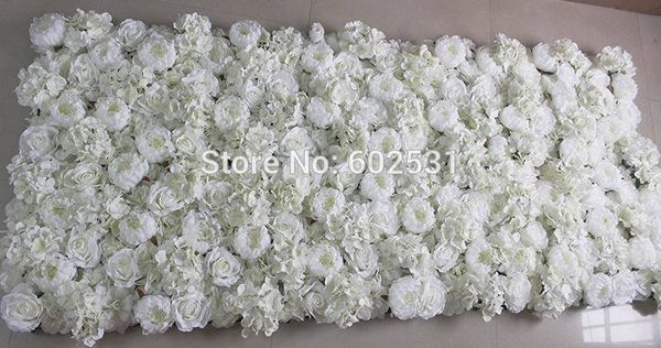 SPR-freies Verschiffen 3D Artificial Rose Pfingstrose Hydrangeablume Wand Hochzeit Hintergrund Bogen Tisch Blume HOTEL Dekoration