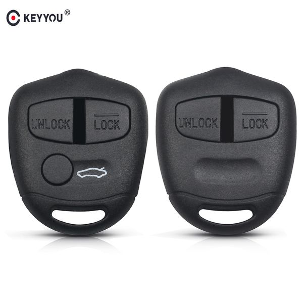 

keyyou 30pcs/lot 2/3 buttons fob for mitsubishi lancer ex evolution grandis outlander fob no key blade car remote key shell case