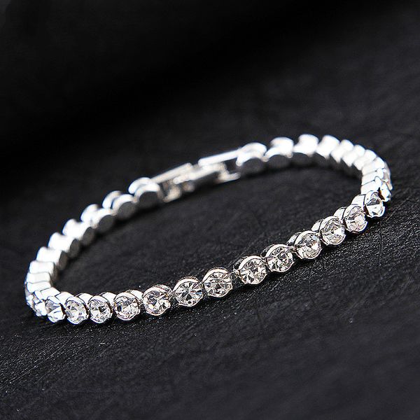 

простой diamond crystal браслет серебряный позолоченный браслет манжета bands для женщин мода свадебные украшения, Golden;silver