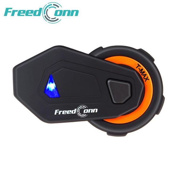 

original conn t-max motorcycle intercom helmet bluetooth headset 6 riders group talking fm radio bluetooth 4 hard/soft mic