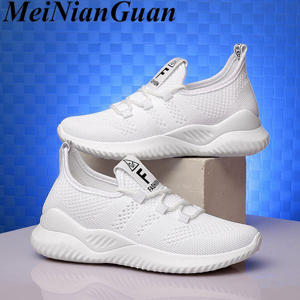 

hollow men's summer sports shoes plus size platform sneakers footwear men running shoes damping mesh athletic jogging h8