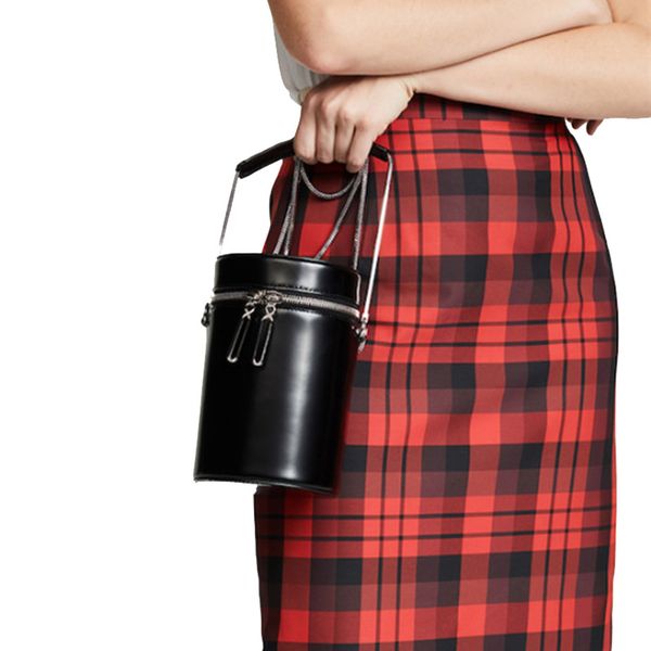 

нового высокого качество цилиндрической сумки мода кожи плечо цилиндрической мини-сумка ведра сумка сумка crossbody