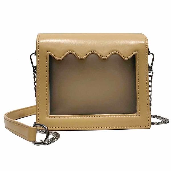 

women 2019 new fashion small bag transparent shoulder casual messenger bag casual handbag female trunk tote bags #r20