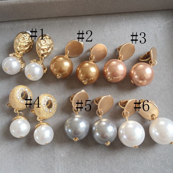 

new sweet pearl more styles clip earring, Silver