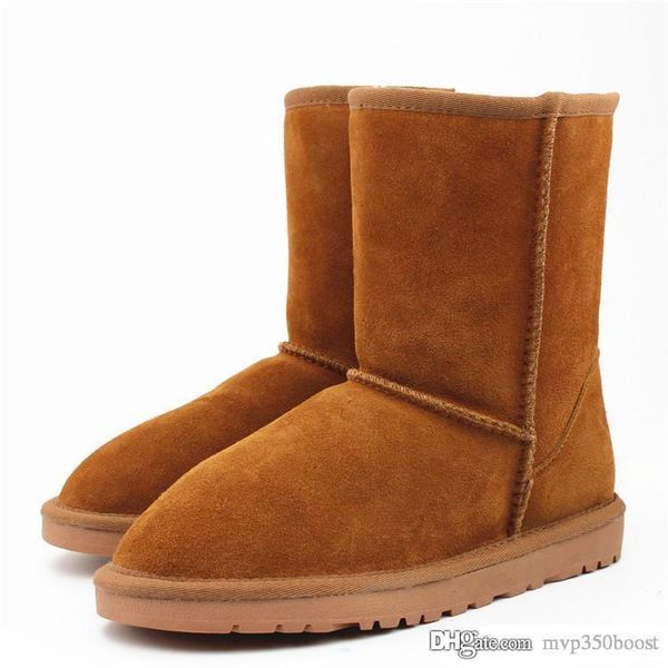 

women winter snow boots fashion genuine suede leather australia classic warm winter shoes woman 25
