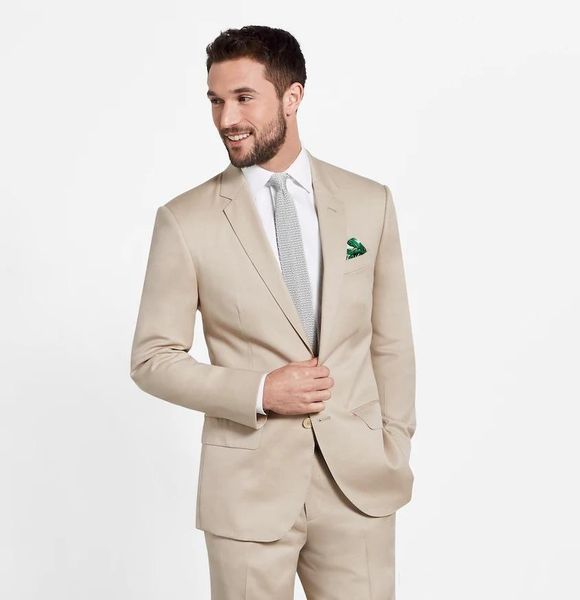 

beige groom tuxedos notch lapel slim fit men wedding tuxedo popular men jacket blazer men dinner/darty suit custom made(jacket+pants+tie)665, Black;gray