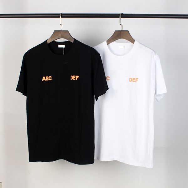 

women designer summer t-shirts lovely flower tags with abc def letter prints brand women summer tee -xxl-1, White