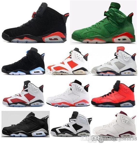 

2019 6 6s black infrared 3m reflect carmine unc basketball shoes game men toro hare oreo maroon tinker low chrome sneakers