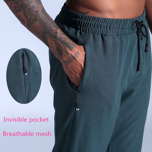 

running pants thin men sport jogging fitness yoga training basketball football long leggings elastic quick-drying, Black;blue