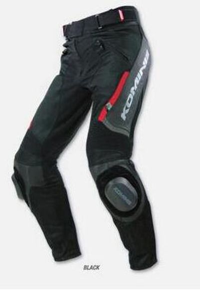 

komine pk-717 leather trousers titanium alloy racing pants for girls motorcycle pants for girls summer riding 67, Black;blue