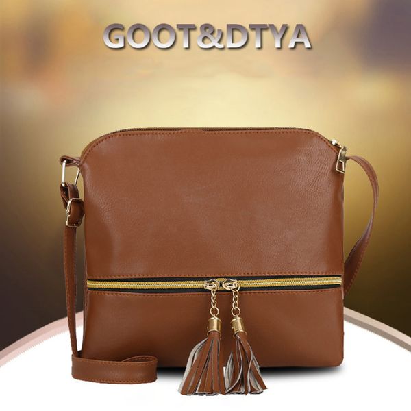 

women tassel small handbags pu vintage mini messenger bag for shopping sale-wt