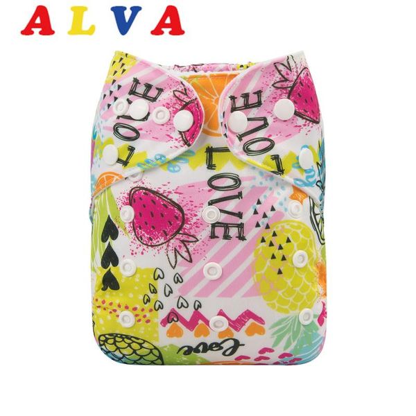 

alvababy baby cloth diaper adjustable printed cloth nappy for babies with insert