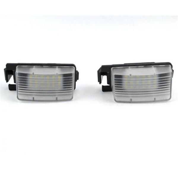 1 Paar fehlerfreie 18 3528 SMD LED-Kennzeichenbeleuchtungslampen, passend für INFINITI Nissan Skyline V36 G35 G37 350Z