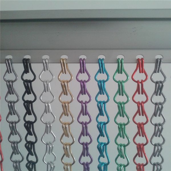 

анодированная поверхность двойных крючки алюминиевой цепь занавеса избежать насекомых летом