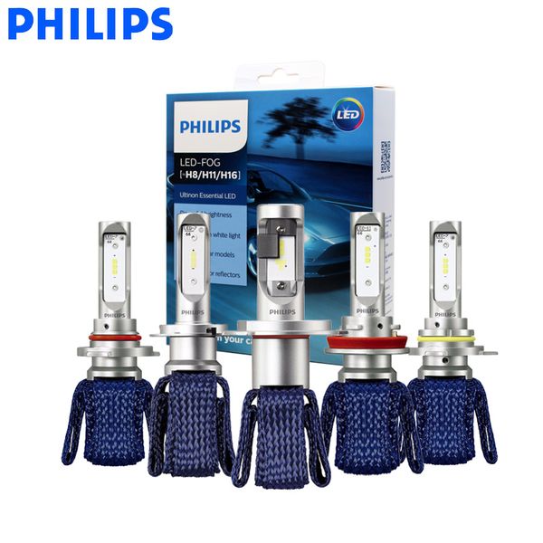 

philips h4 h7 9003 h8 h11 h16 9005 9006 hb3 hb4 9012 led ultinon essential car hi/lo beam 6000k bright white lamp auto headlight