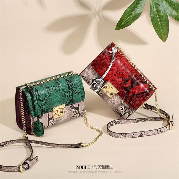 

split leather serpentine shoulder bags cross body bags handbags women famous brands women leather handbags