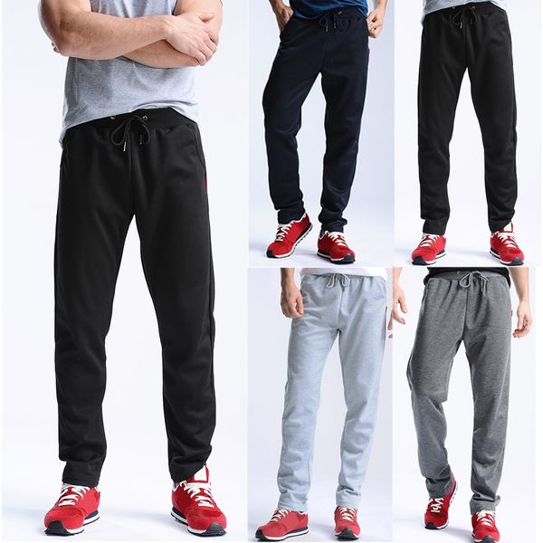 

new style 2019 ishowtiendamen's new summer solid pants sport breathable large size casual sales, Black