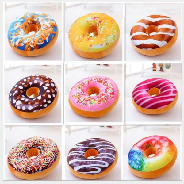 

donut shape plush decorative throw pillow stuffed cushion soft toy valentine's day gift beautiful buttock seat cushion