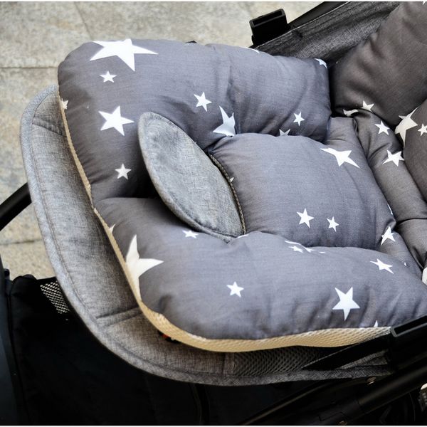 

baby printed stroller pad seat warm cushion pad mattresses pillow cover child carriage cart thicken trolley chair cushion