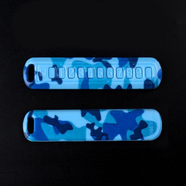 

anti-lost phone number plate car keychain pendant auto vehicle phone number card keyring key chain car interior decoration