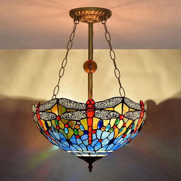 

Gorgeous Chandelier Lighting UPS Express Delivery Mediterranean Glass Pendant Lamp Modern Ceiling Lights High Quality Iron Chain Lava L