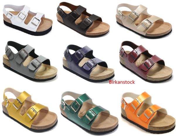 

новый бренд аризона горячее надувательство лето мужчины женщины толстый нижние квартиры сандалии корк случайные тапочки с открытым носком ра